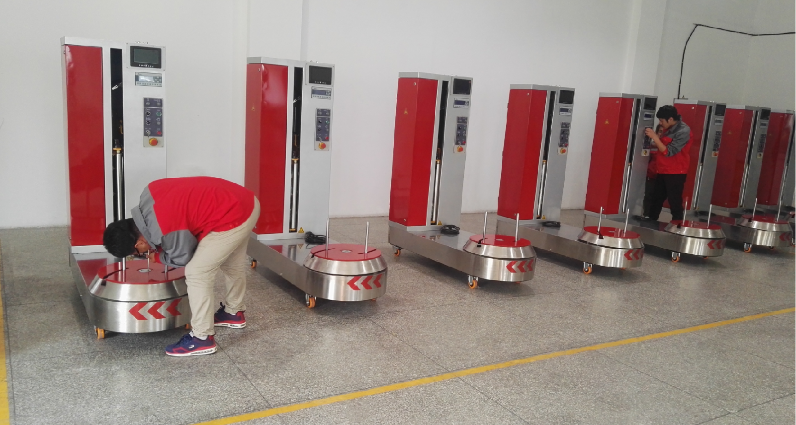 Airport Automatic Luggage Stretch Wrapping Machine