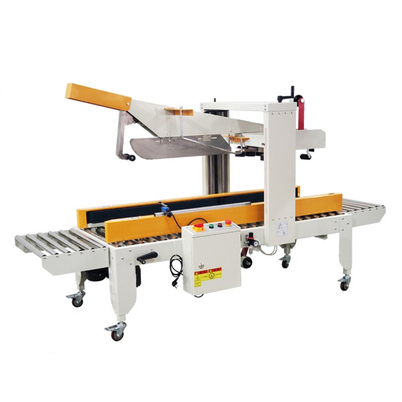 Automatic Flap Folding Box Case Carton Cover Tape Sealer Machine