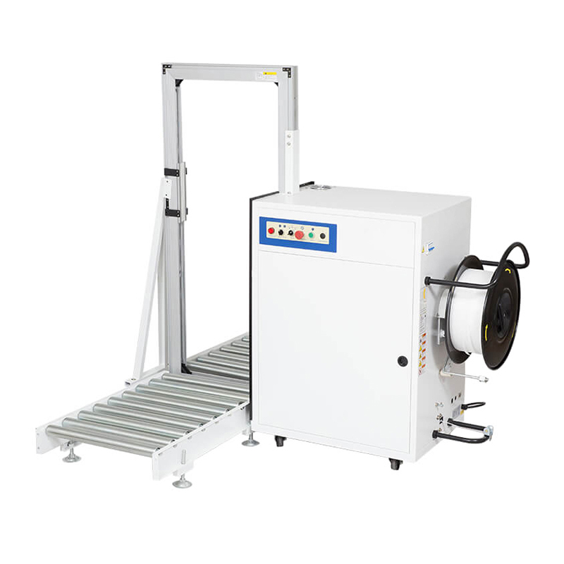 Automatic PP Strapping Belt Side Sealing Strapper Machine WIth Conveyor