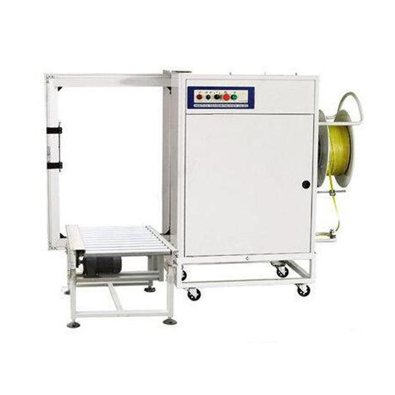 Automatic PP Strapping Belt Side Sealing Strapper Machine WIth Conveyor