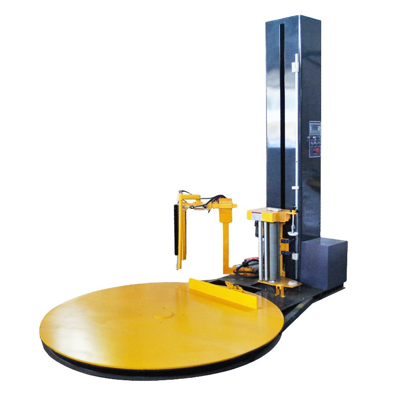 Automatic Pallet Stretch Wrapper with Auto Film Clamper & Cutter