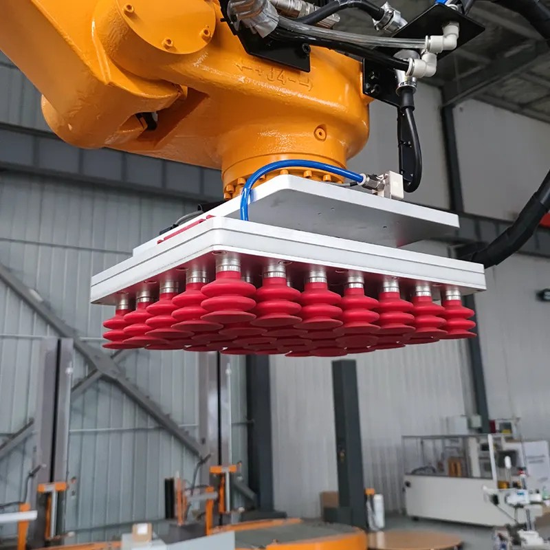 Automatic Robot Arm Stacking Palletizer Machine for Carton Box Palletizing