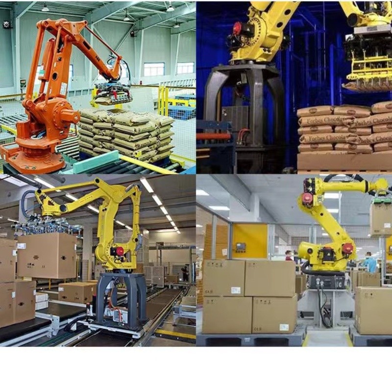 Automatic Robot Arm Stacking Palletizer Machine for Carton Box Palletizing