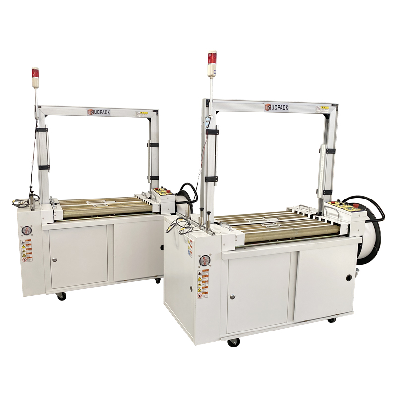 Full Automatic Powerful Roller Conveying Cartons Case Box Strapping Machine