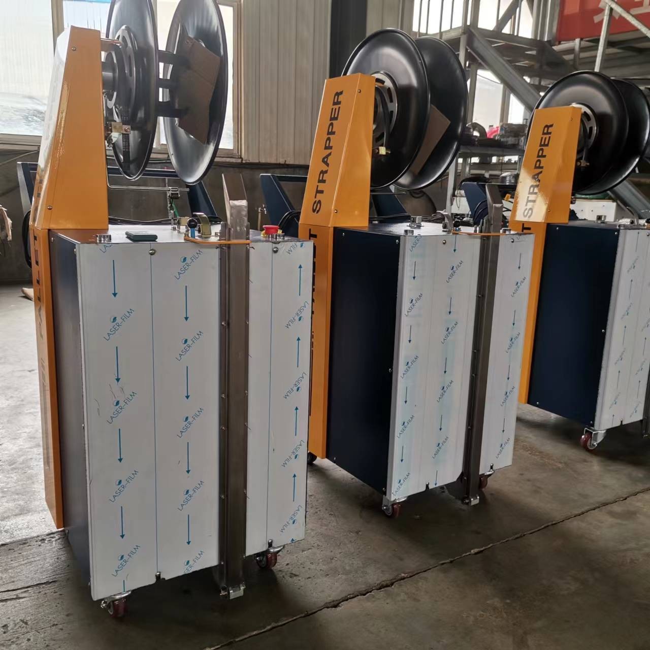 Semi Automatic Hand Held Side Sealing Pallet Strapping Machine