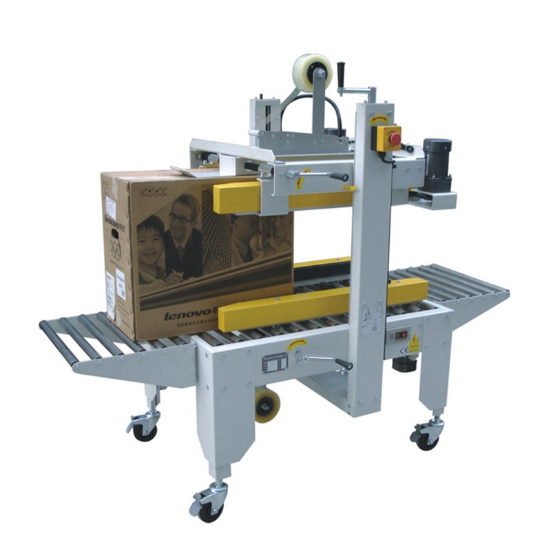 Semi Automatic Up and Down Twin Side Dual Drive Carton Sealing Machine