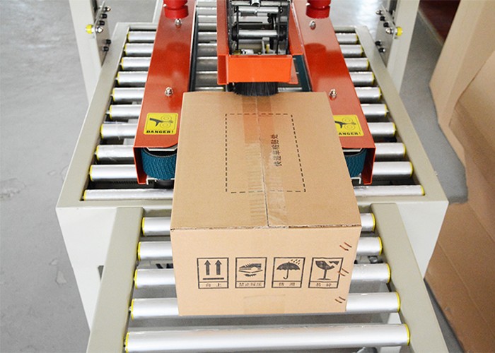 Semi Automatic Up and Down Twin Side Dual Drive Carton Sealing Machine