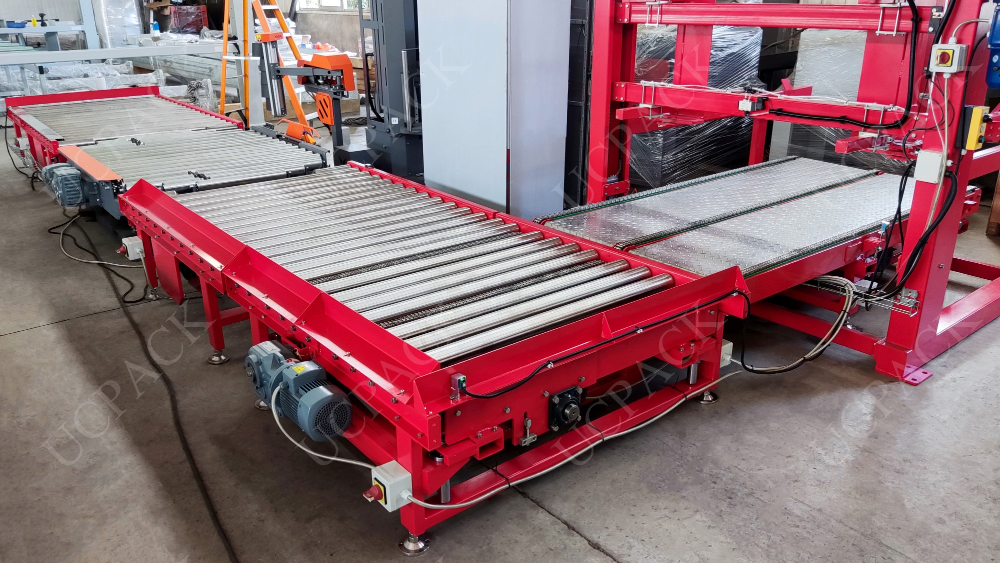 UCTS-900 Right Angle Pop Up Chain Transfer Conveyor