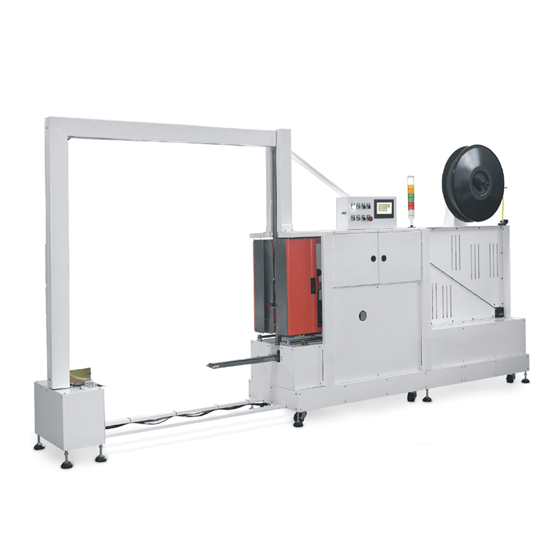 UDB-105B  PP/PET Automatic Powerful Roller Conveyor Pallet Strapping Machine