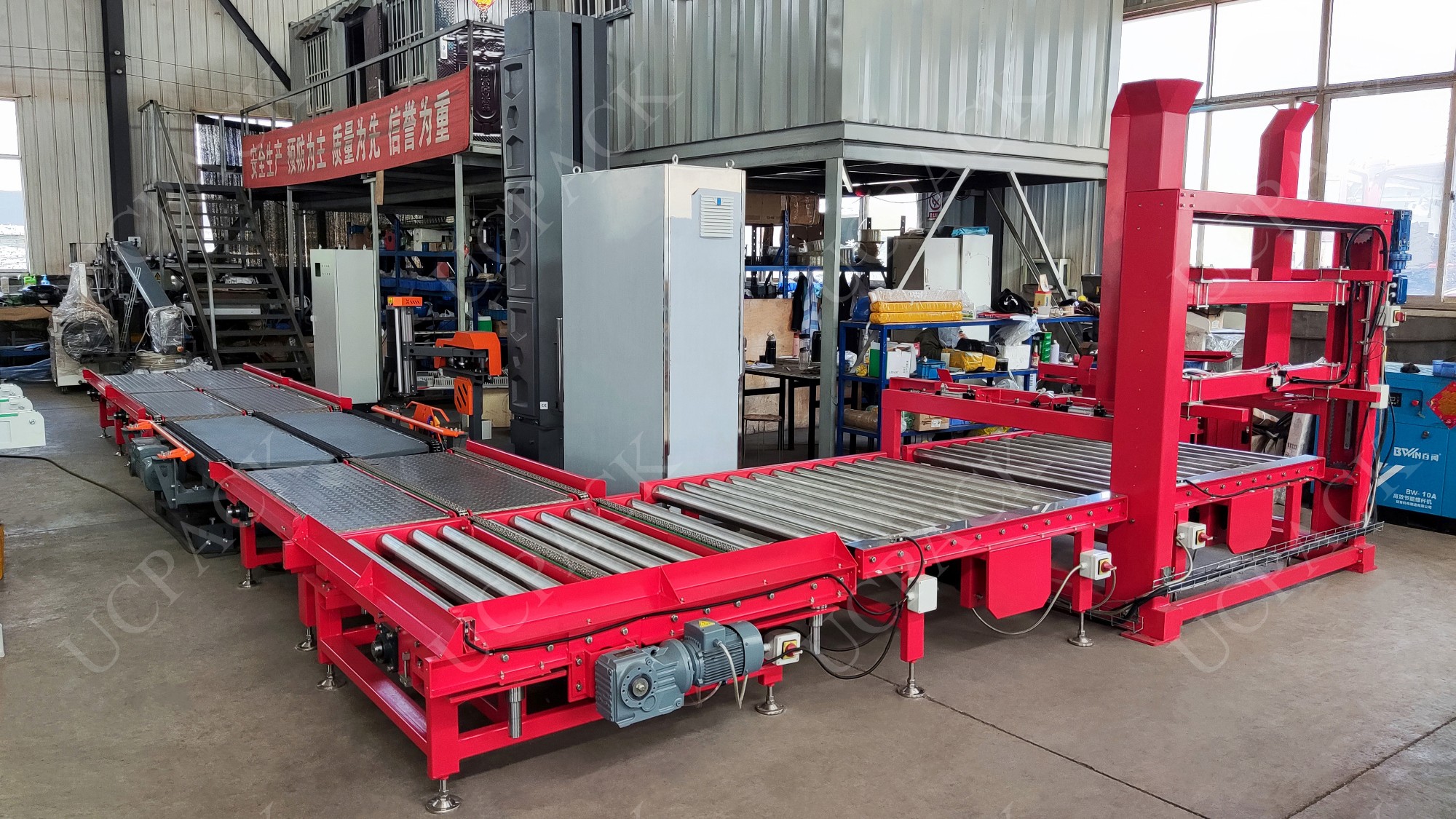 URTS-900 Right Angle Pop Up Roller Transfer Conveyor