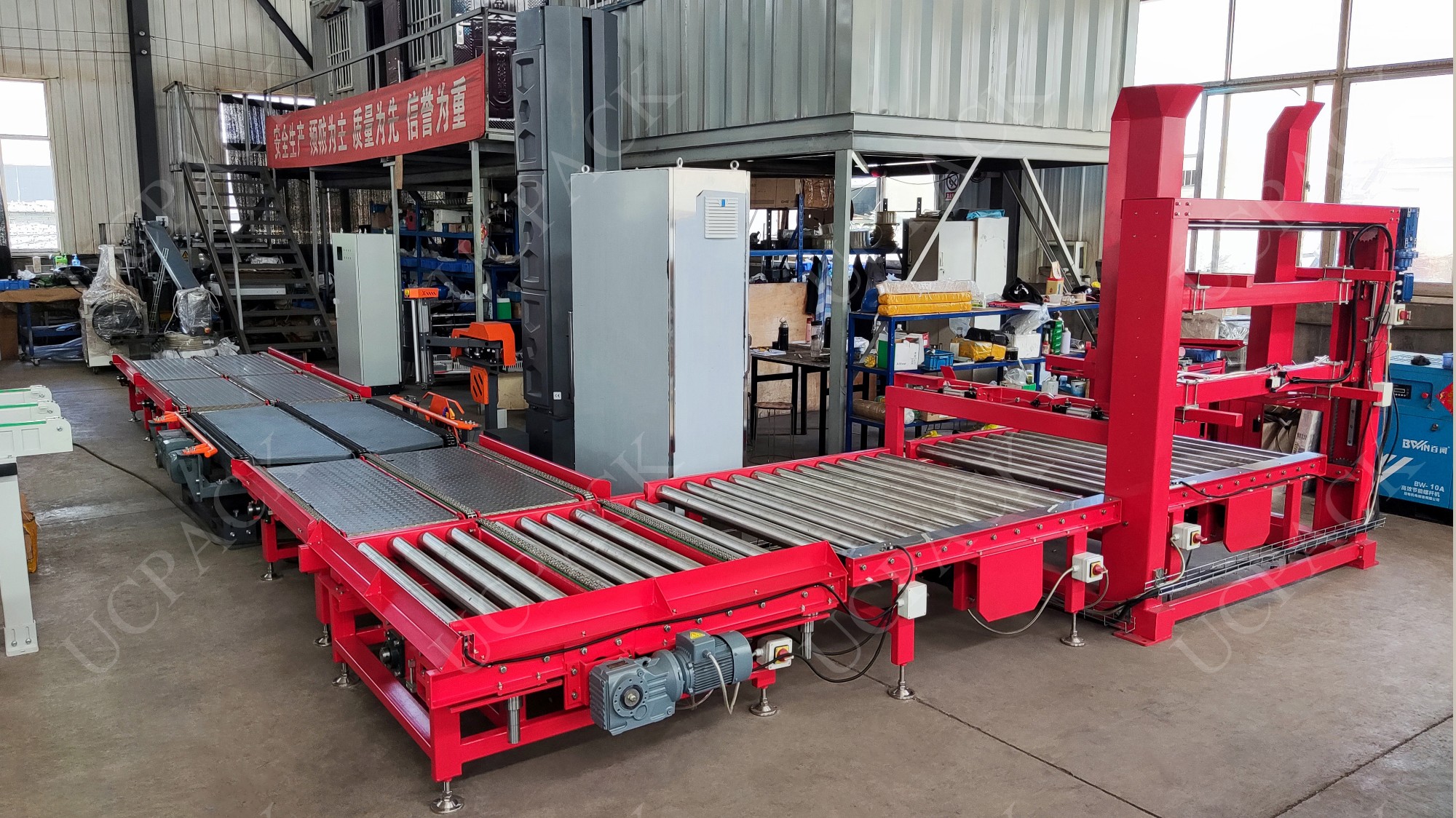 URTS-900 Right Angle Pop Up Roller Transfer Conveyor